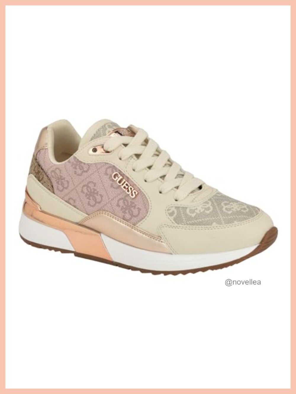 PU Synthetic Leather Fashion Sneakers Lace-Up Comfort Jogger Women's Shoes